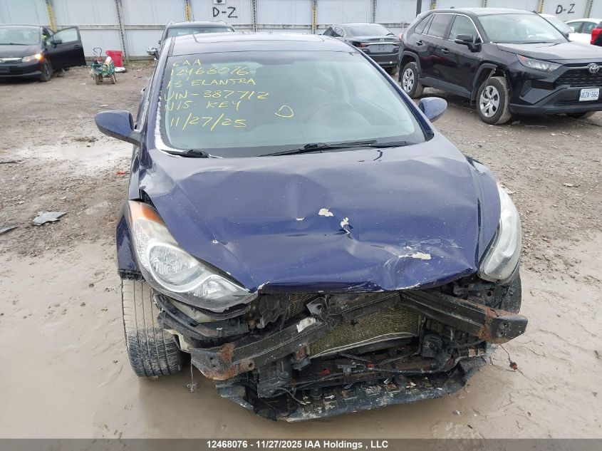 2013 Hyundai Elantra Gls/Limited VIN: 5NPDH4AEXDH387712 Lot: 12468076