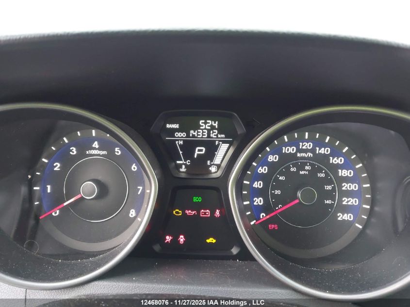 2013 Hyundai Elantra Gls/Limited VIN: 5NPDH4AEXDH387712 Lot: 12468076