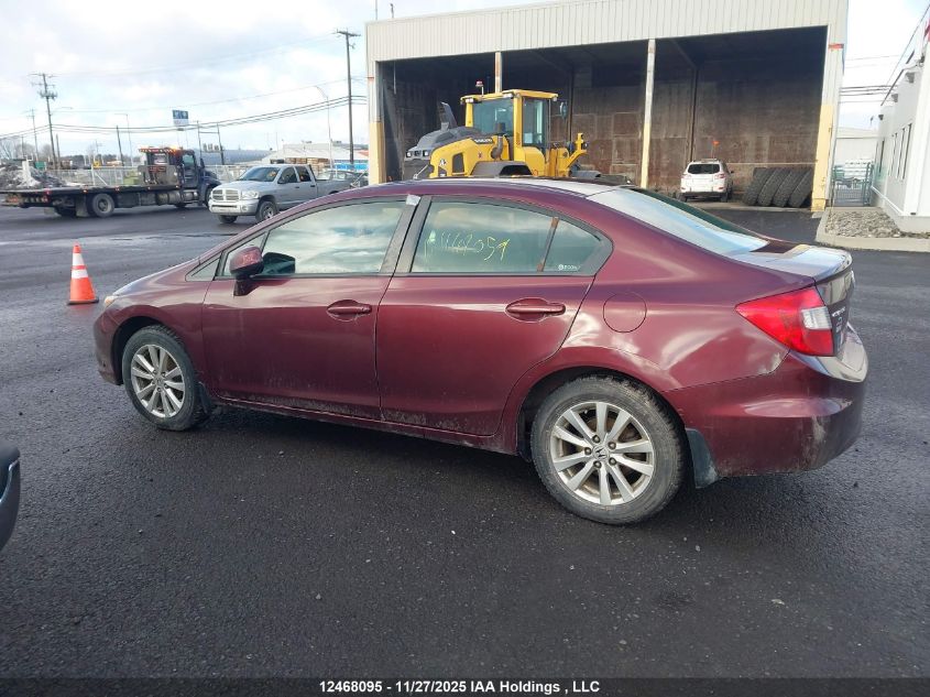 2012 Honda Civic VIN: 2HGFB2E50CH043274 Lot: 12468095