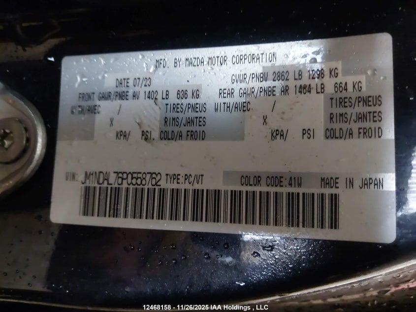 JM1NDAL76P0558762 2023 MAZDA  photo no. 9