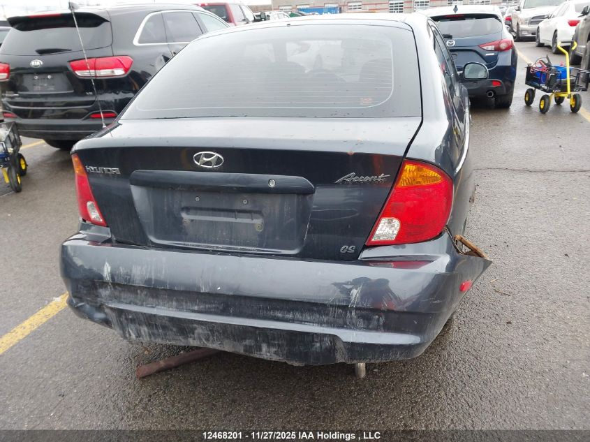 2006 Hyundai Accent VIN: KMHCG35C56U360181 Lot: 12468201