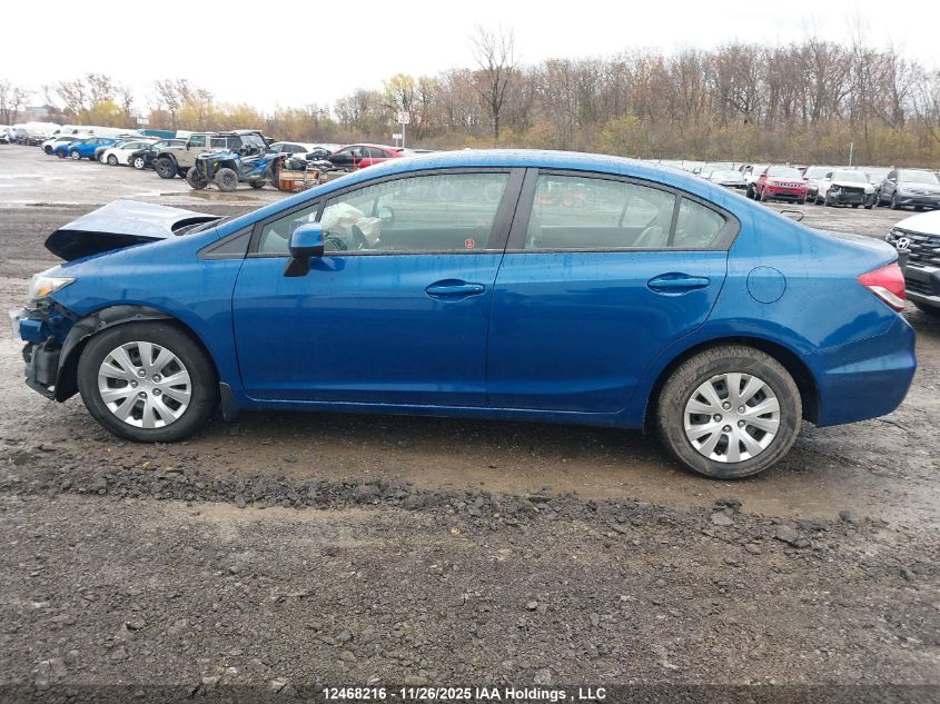 2013 Honda Civic Lx VIN: 2HGFB2F4XDH000780 Lot: 12468216