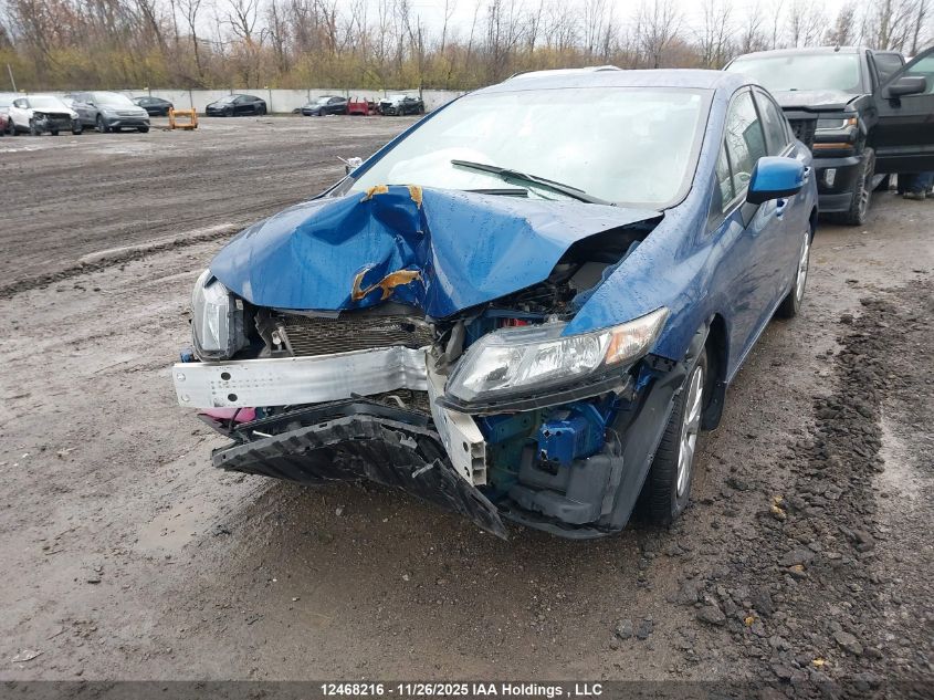 2013 Honda Civic Lx VIN: 2HGFB2F4XDH000780 Lot: 12468216