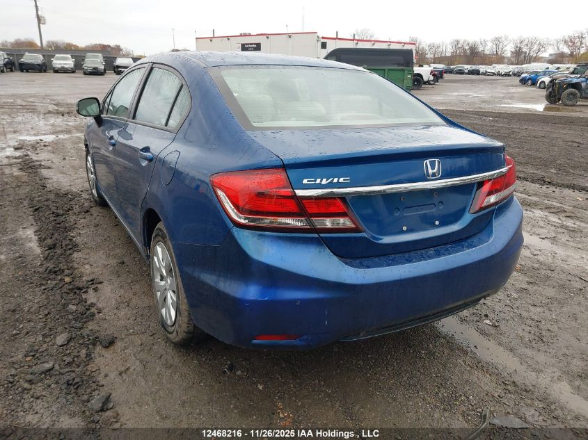 2013 Honda Civic Lx VIN: 2HGFB2F4XDH000780 Lot: 12468216