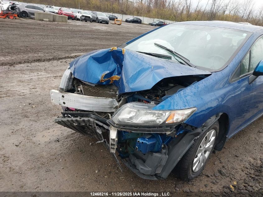 2013 Honda Civic Lx VIN: 2HGFB2F4XDH000780 Lot: 12468216