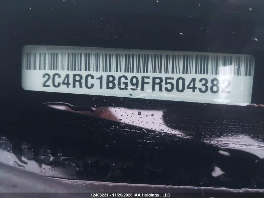 2015 Chrysler Town & Country Touring VIN: 2C4RC1BG9FR504382 Lot: 12468231