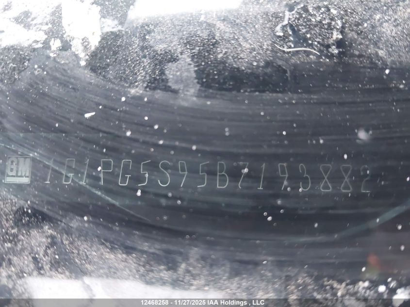 2011 Chevrolet Cruze VIN: 1G1PG5S95B7193882 Lot: 12468258