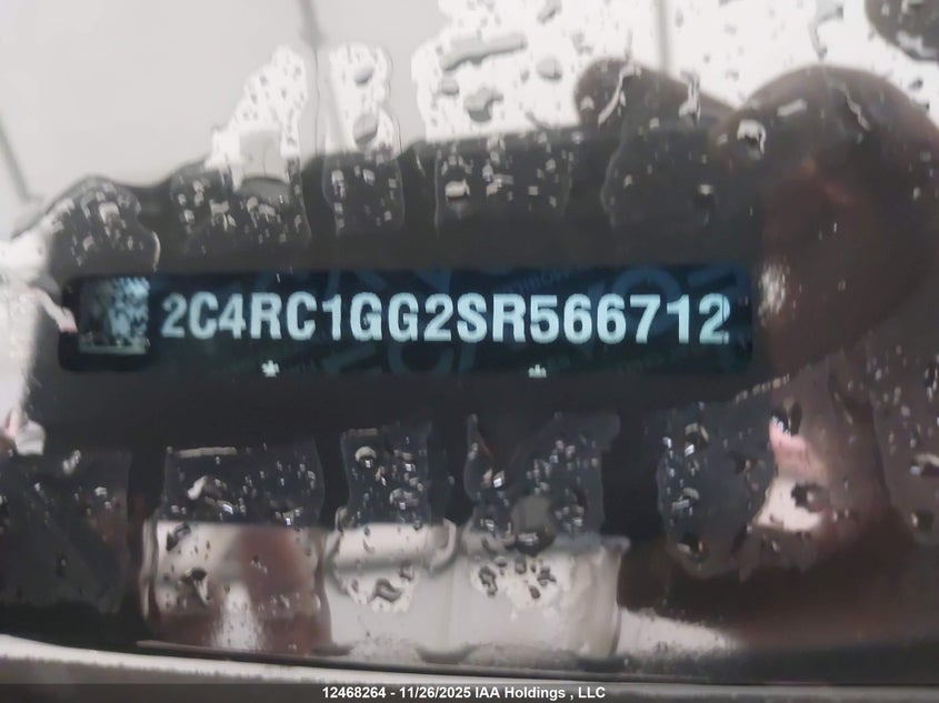 2025 Chrysler Pacifica Limited VIN: 2C4RC1GG2SR566712 Lot: 12468264