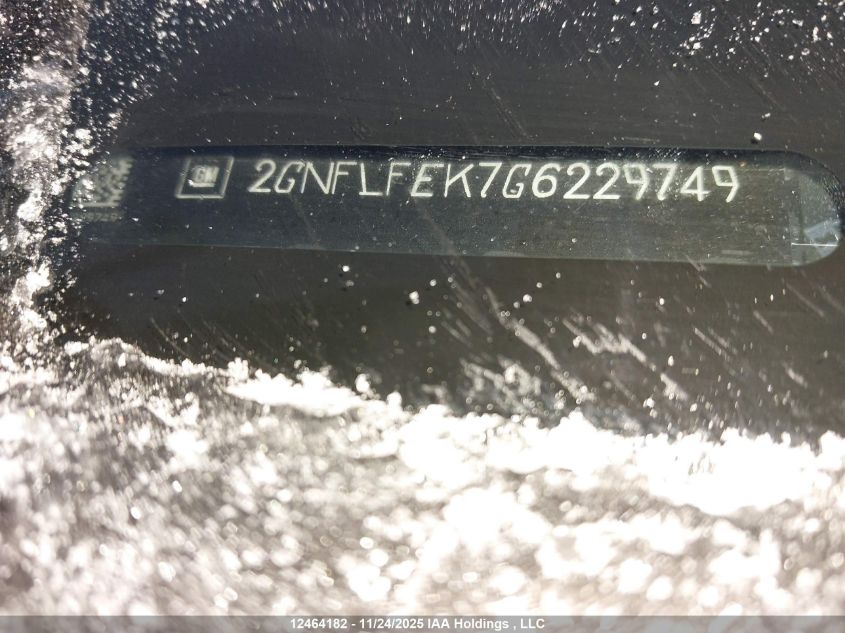 2016 Chevrolet Equinox 1Lt VIN: 2GNFLFEK7G6229749 Lot: 12464182X