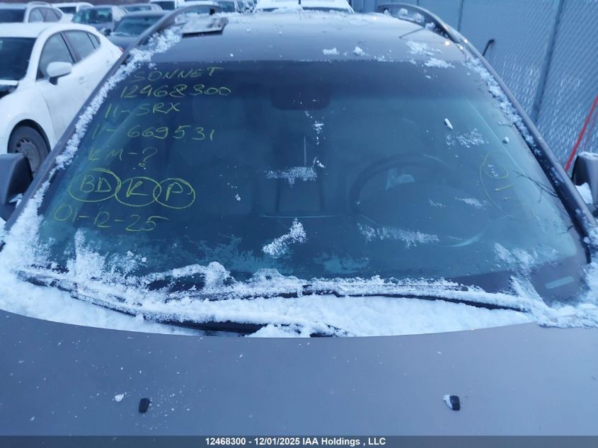 2011 Cadillac Srx V6 4Dr 2Wd VIN: 3GYFNGEY8BS669531 Lot: 12468300