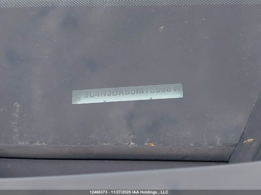 2021 Jeep Compass Upland VIN: 3C4NJDAB5MT569817 Lot: 12468373