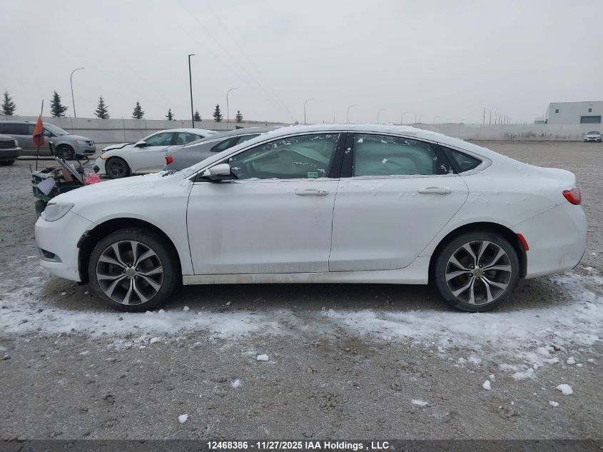 2016 Chrysler 200 C VIN: 1C3CCCCG8GN180750 Lot: 12468386