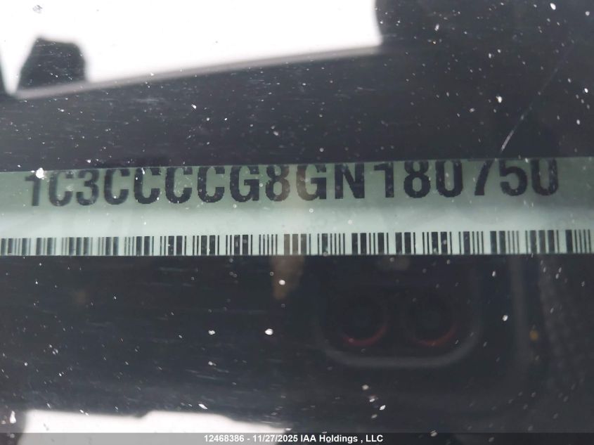 2016 Chrysler 200 C VIN: 1C3CCCCG8GN180750 Lot: 12468386