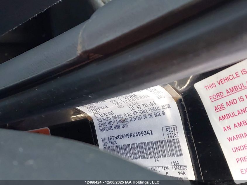 1FTHX26M9PKA99341 1993 FORD F250 photo no. 9