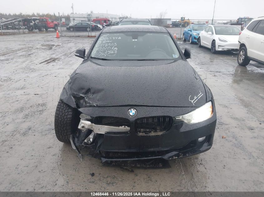 2013 BMW 320I VIN: WBA3B1C50DF078363 Lot: 12468446