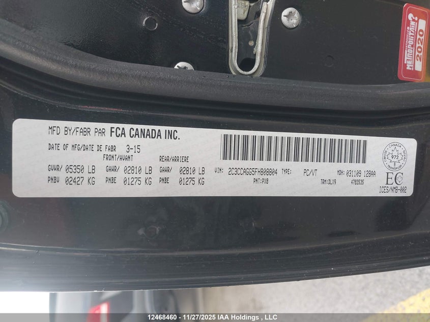 2C3CCAGG5FH808804 2015 CHRYSLER 300 photo no. 18
