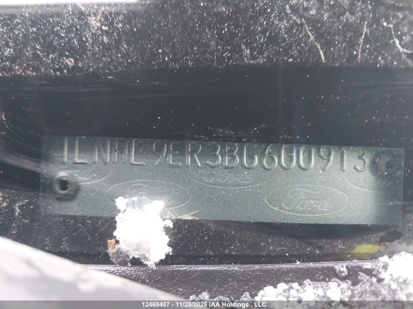 2011 Lincoln Mks VIN: 1LNHL9ER3BG600913 Lot: 12468487