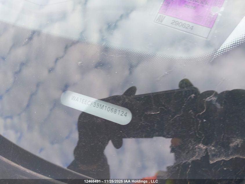 2021 Audi Q3 45 Progressiv VIN: WA1EECF39M1068124 Lot: 12468491