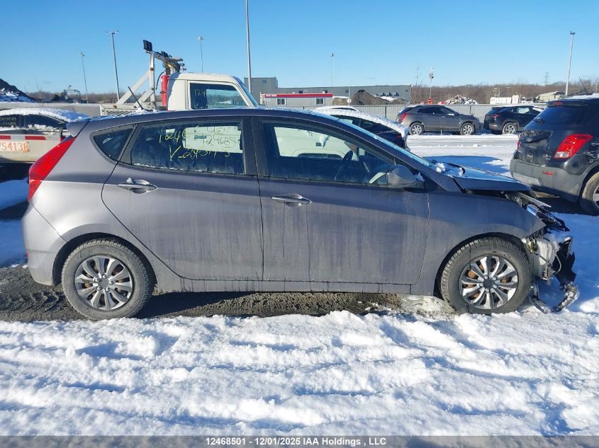 2016 Hyundai Accent Se VIN: KMHCT5AE9GU245115 Lot: 12468501