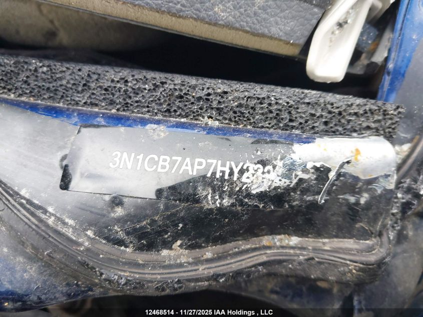 2017 Nissan Sentra 1.6 Sr Turbo/Nismo VIN: 3N1CB7AP7HY232207 Lot: 12468514