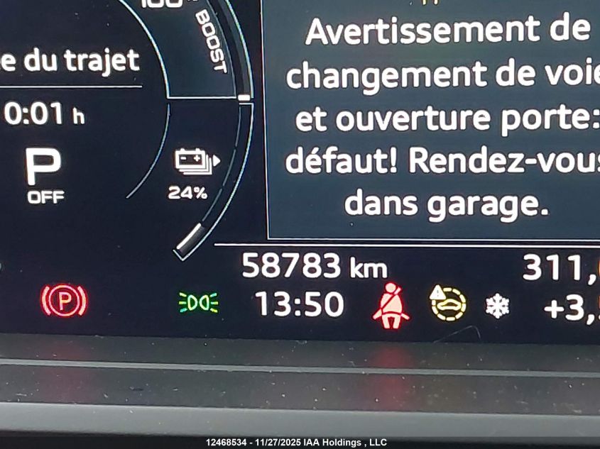 2024 Audi Q4 E-Tron 50 VIN: WA1G2AFZ8RP009550 Lot: 12468534