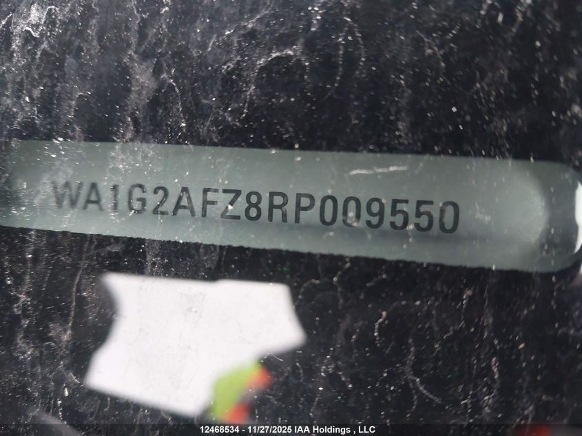 2024 Audi Q4 E-Tron 50 VIN: WA1G2AFZ8RP009550 Lot: 12468534