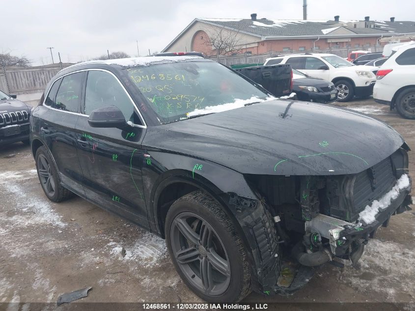 2020 Audi Q5 45 Progressiv VIN: WA1ENAFY9L2029574 Lot: 12468561