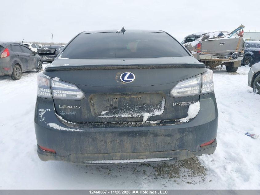 2010 Lexus Hs 250H VIN: JTHBB1BA3A2002828 Lot: 12468567