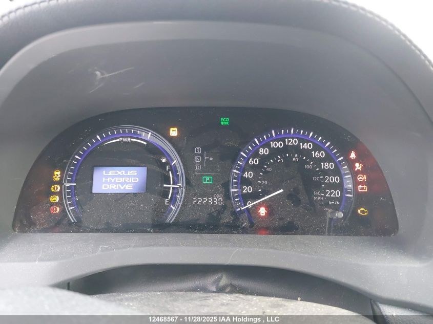 2010 Lexus Hs 250H VIN: JTHBB1BA3A2002828 Lot: 12468567