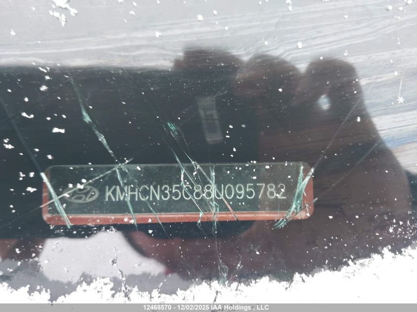 2008 Hyundai Accent VIN: KMHCN35C88U095782 Lot: 12468570