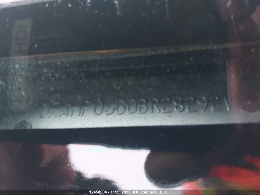 2011 Ford Fusion Sel VIN: 3FAHP0JG0BR282921 Lot: 12458004X