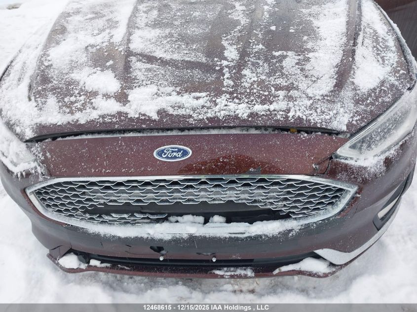 2019 Ford Fusion Hybrid Titanium VIN: 3FA6P0RU6KR211708 Lot: 12468615