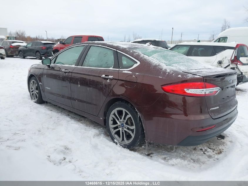 2019 Ford Fusion Hybrid Titanium VIN: 3FA6P0RU6KR211708 Lot: 12468615