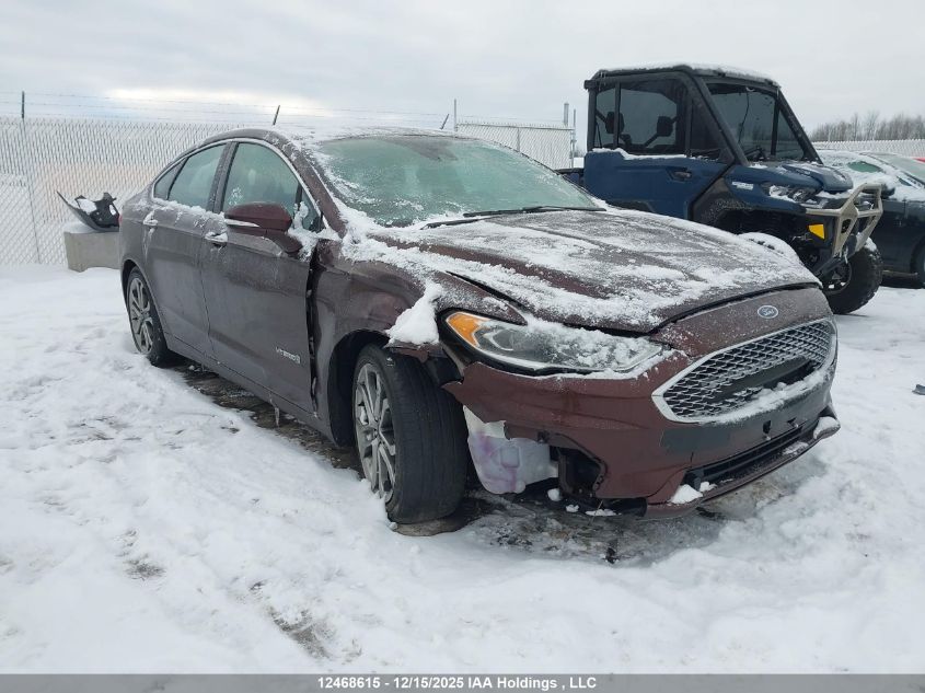 2019 Ford Fusion Hybrid Titanium VIN: 3FA6P0RU6KR211708 Lot: 12468615