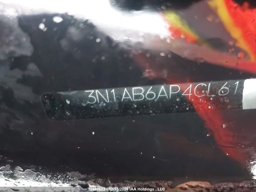 2012 Nissan Sentra 2.0/2.0S/Sr/2.0Sl VIN: 3N1AB6AP4CL612208 Lot: 12468623