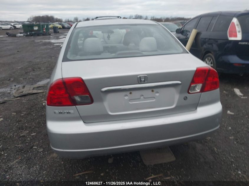 2003 Honda Civic Lx VIN: 2HGES16613H903938 Lot: 12468627