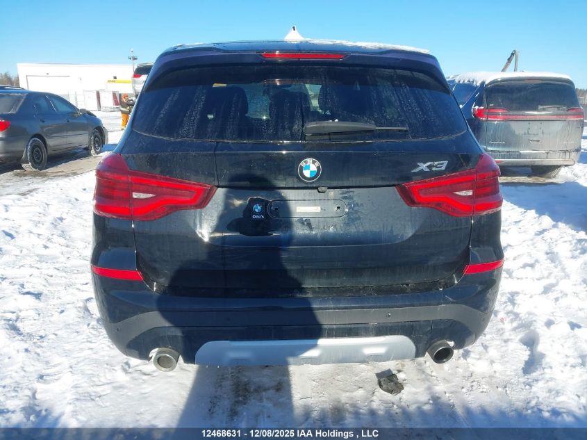 2018 BMW X3 3.0I VIN: 5UXTR9C50JLD62135 Lot: 12468631