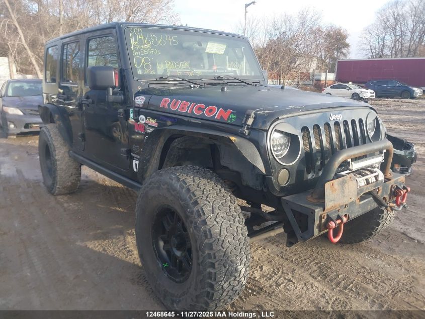 2008 Jeep Wrangler Unlimited Rubicon VIN: 1J8GA69108L544625 Lot: 12468645