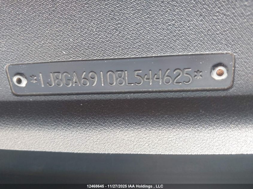 2008 Jeep Wrangler Unlimited Rubicon VIN: 1J8GA69108L544625 Lot: 12468645