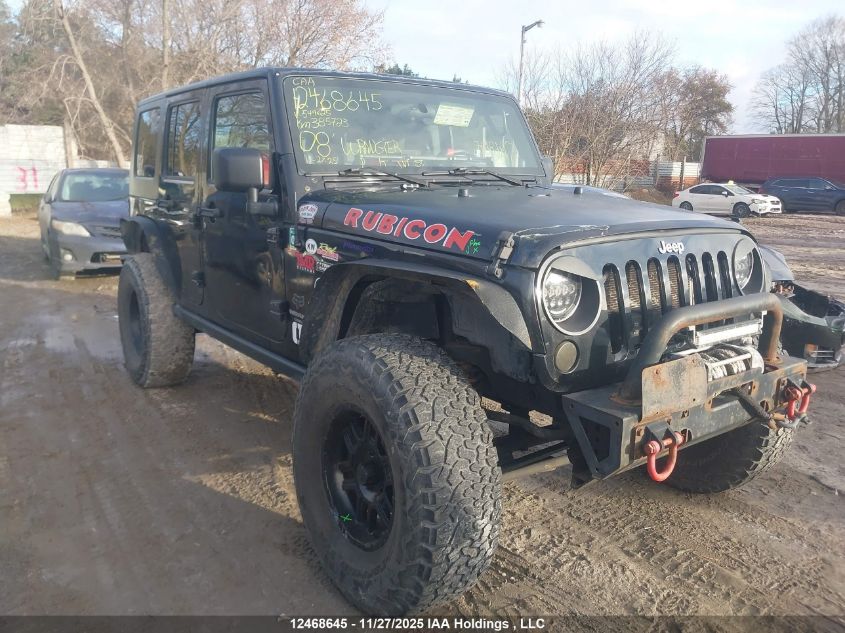 2008 Jeep Wrangler Unlimited Rubicon VIN: 1J8GA69108L544625 Lot: 12468645