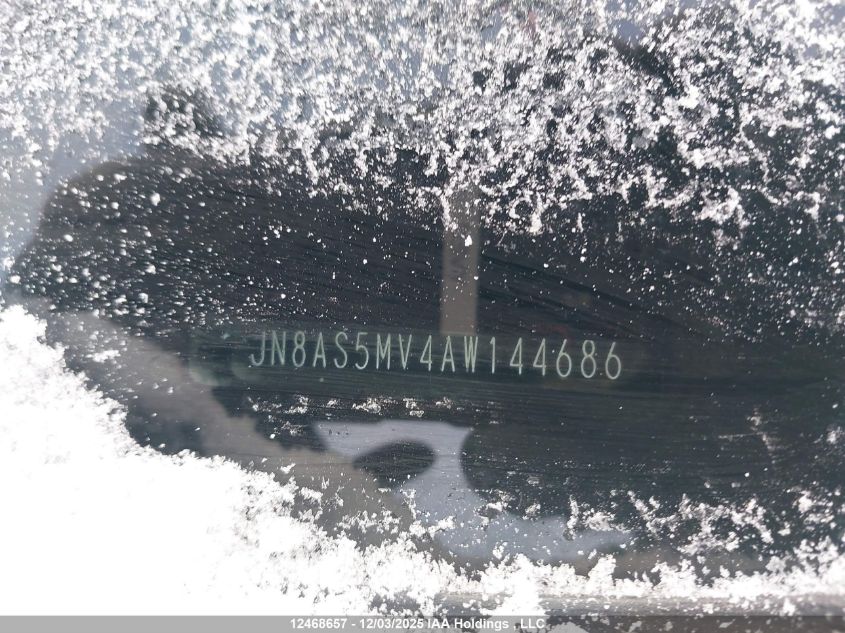 2010 Nissan Rogue VIN: JN8AS5MV4AW144686 Lot: 12468657