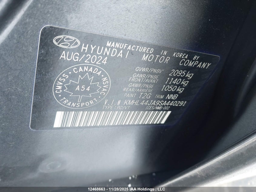 KMHL44JA9SA440291 2025 HYUNDAI SONATA photo no. 9