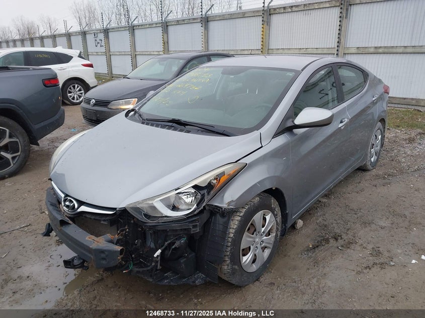 Vin: 5npdh4ae8gh664782, lot: 2854088, hyundai elantra se/sport/limited 20162