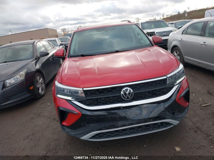 2022 Volkswagen Taos Comfortline VIN: 3VVEX7B26NM000860 Lot: 12468734