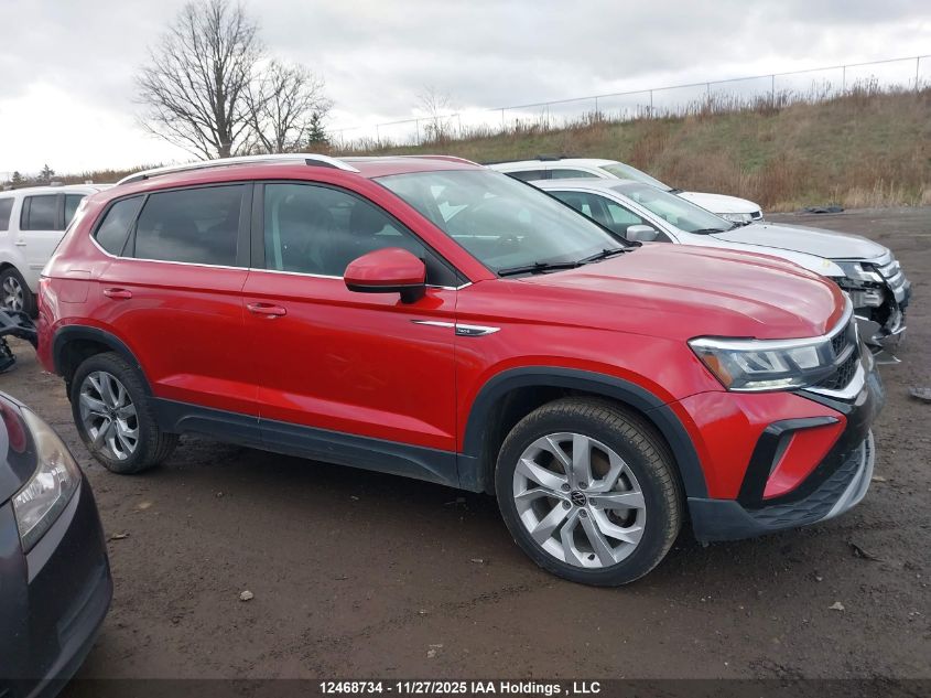 2022 Volkswagen Taos Comfortline VIN: 3VVEX7B26NM000860 Lot: 12468734