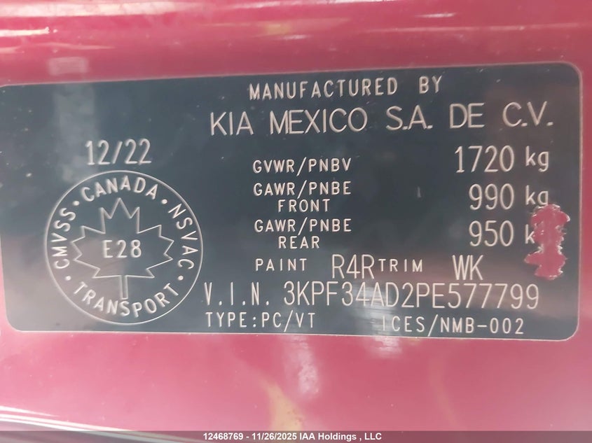 3KPF34AD2PE577799 2023 KIA FORTE photo no. 18