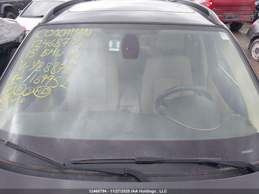 2015 BMW X1 xDrive28I VIN: WBAVL1C56FVY28878 Lot: 12468794