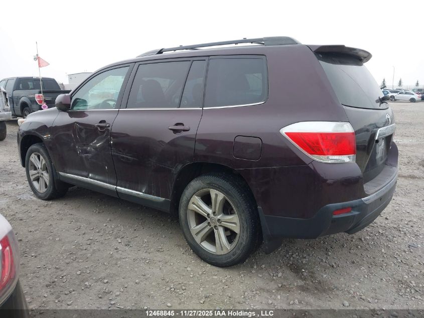 2012 Toyota Highlander Se VIN: 5TDBK3EH6CS114122 Lot: 12468845