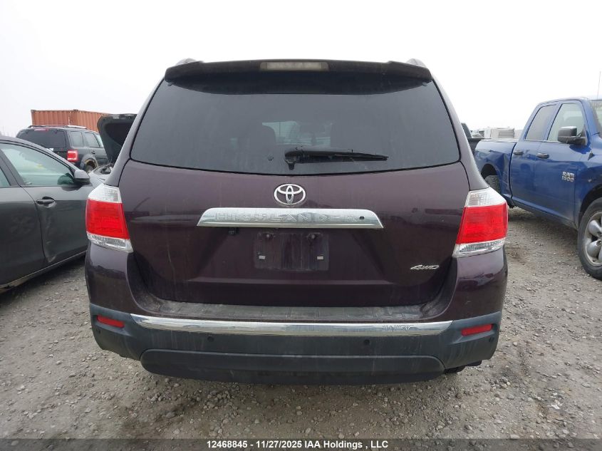 2012 Toyota Highlander Se VIN: 5TDBK3EH6CS114122 Lot: 12468845
