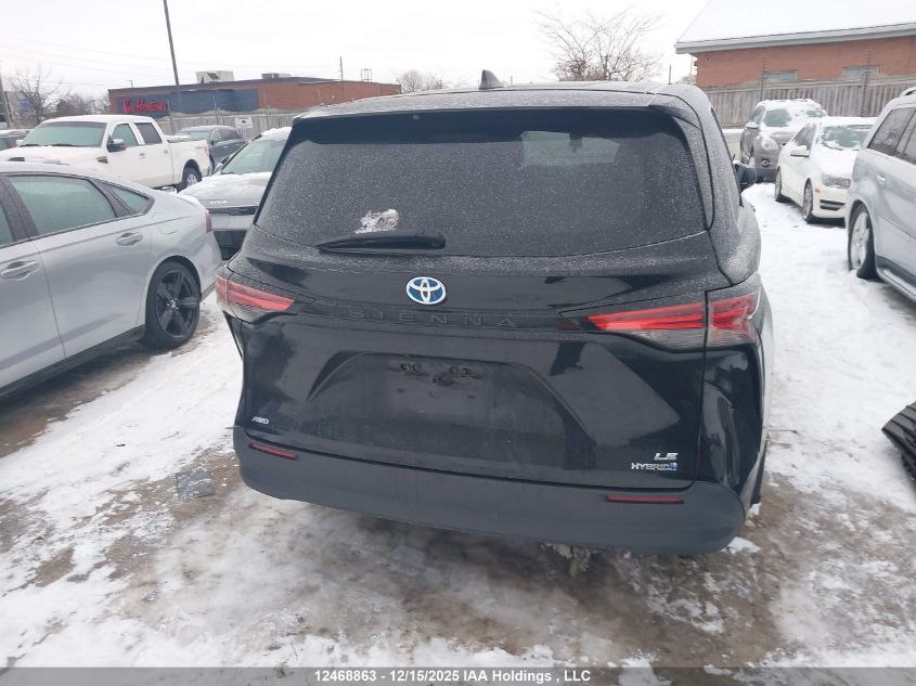 2021 Toyota Sienna Le 8-Passenger VIN: 5TDGSKFC3MS034491 Lot: 12468863